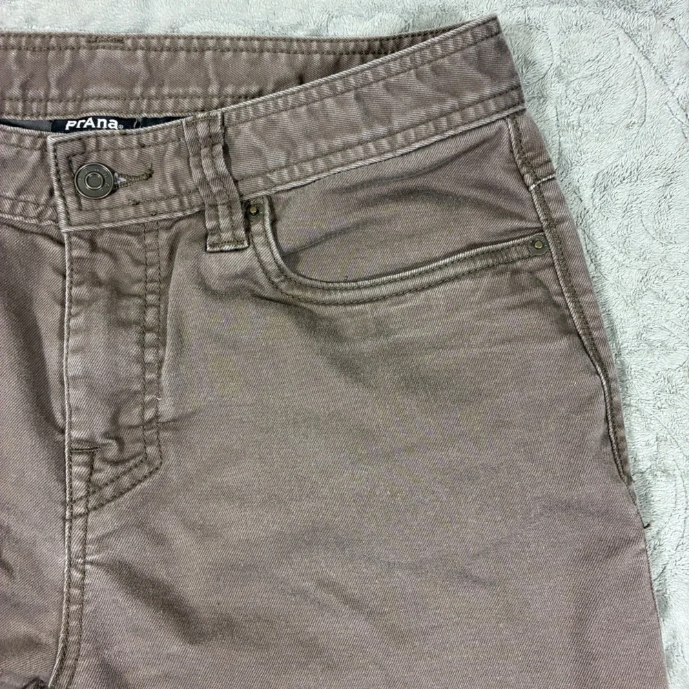 prAna Mens Slim Fit 5-Pocket Twill Pants Size 30x32 Brown Hiking Outdoor